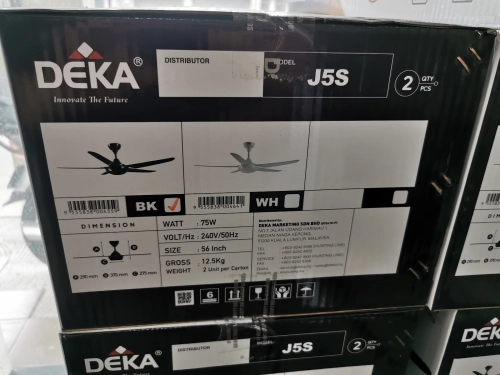 DEKA J5S 5 BLADE 5 SPEED REMOTE CONTROL BLK 