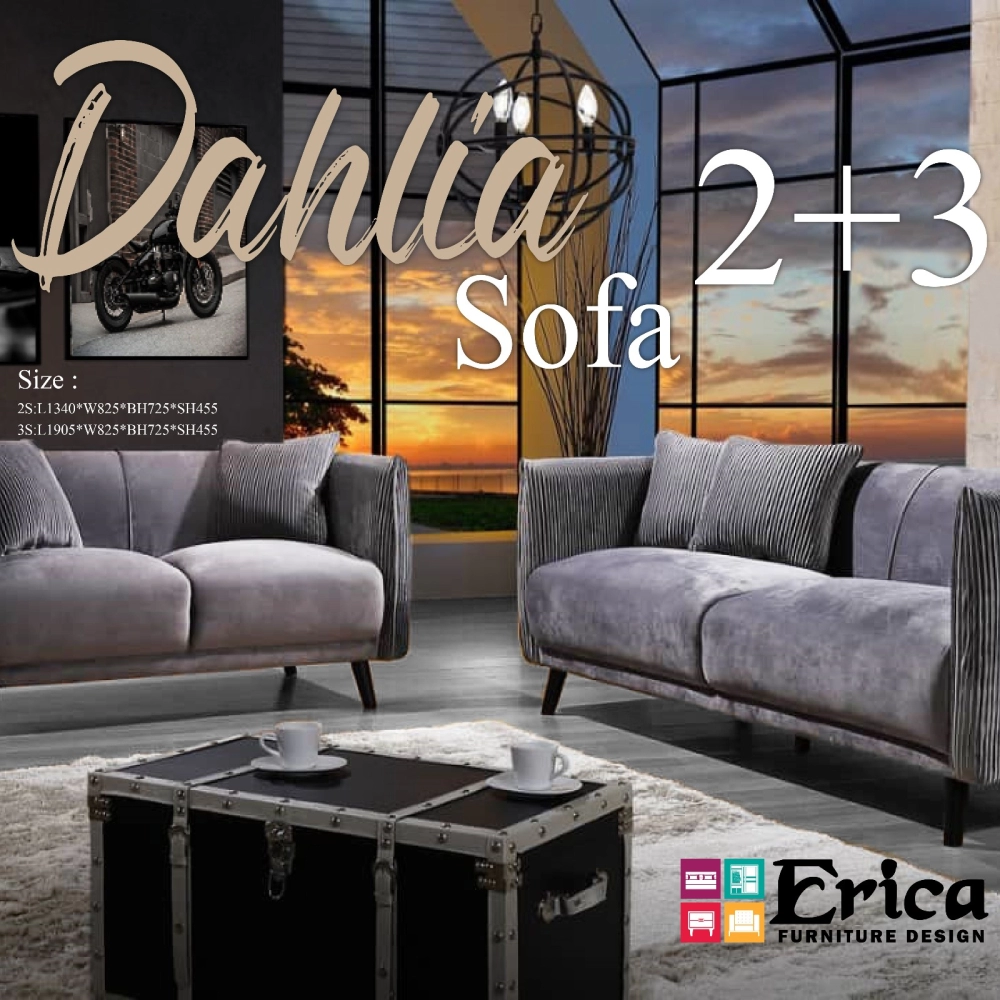 DAHLIA 2+3 FABRIC SOFA