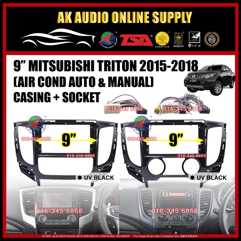 🎁Free AHD Camera 🎁8Ram + 128GB DSP 4G CarPlay◾TSA Mitsubishi Triton 2015 - 2018 Android 9'' inch TS10 Car Player Monitor