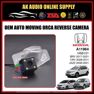 Honda Brv 2017 - 2021 / Crv 2008 - 2011  / Jazz 2008 - 2021( YJ-8151 ) Car HD CCD Rear View OEM Reverse Camera -A11964