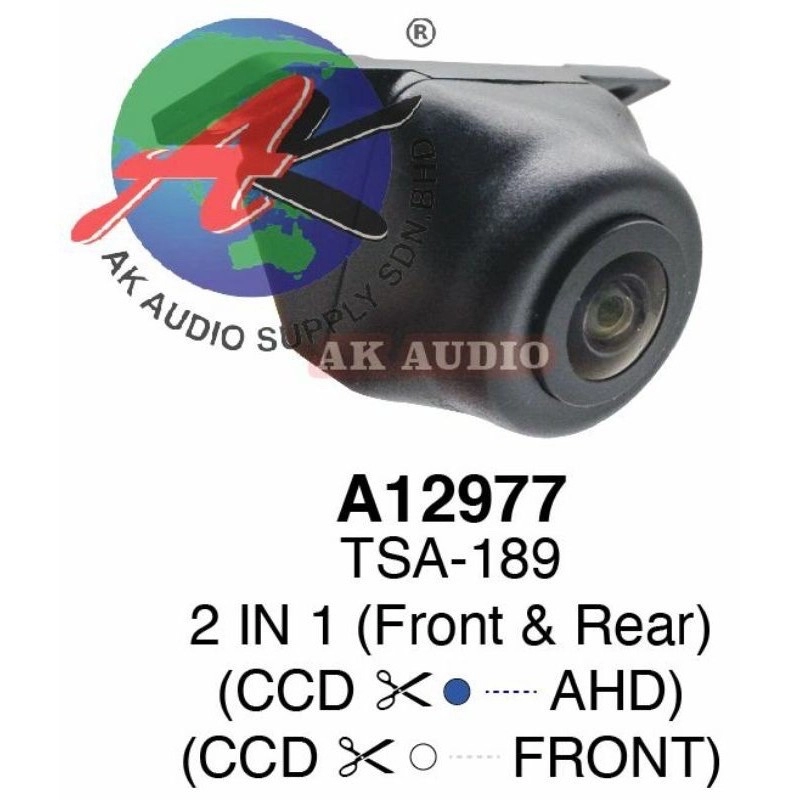 [TSA-189]170掳 Angle AHD 720P - 25HZ Water Proof Fish Eye Camera  Car Front & Rear View HI-END Reverse Camera Parking