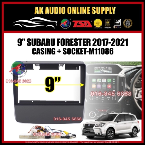 Subaru Forester 2017 - 2021 Android Player 9" inch Casing  + Socket - M11086