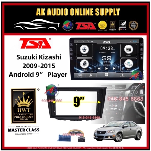 T5 DSP CarPlay◾ TSA Suzuki Kizashi 2009 - 2015 Android 9'' inch Car Player Monitor