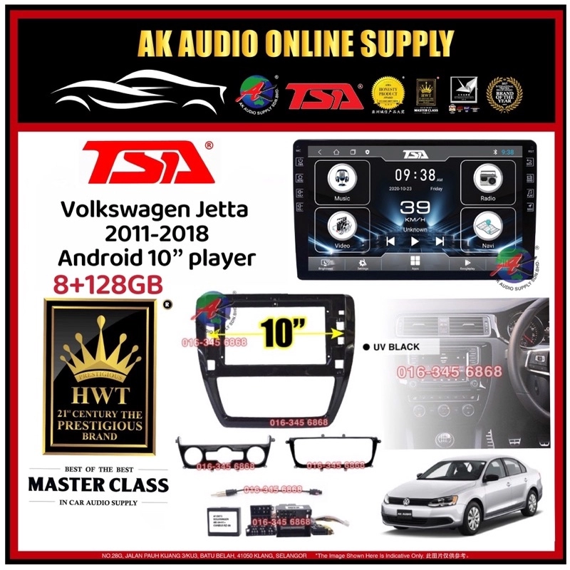 🎁Free AHD Camera🎁 8Ram + 128GB DSP 4G Carplay◾TSA Volkswagen Jetta 2011 - 2018 Android  10'' inch TS10 Car Player