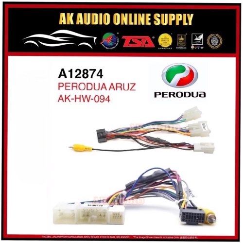 Perodua Aruz / Axia Myvi Bezza 2021 - 2022 ( AK-HW-09 A12874 ) Car Stereo Power Harness Socket For Android Player