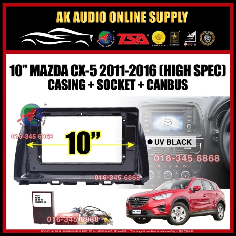 Mazda CX-5 2011 - 2016 Android Player 10'' inch Casing + Socket