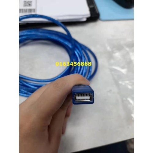BLUE TRANSPARENT FAST LOADING USB CABLE (4.5M)