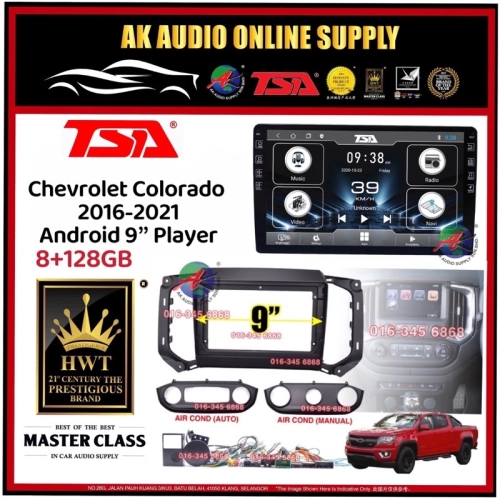 🎁Free AHD Camera🎁8Ram + 128GB DSP 4G Carplay ◾ TSA Chevrolet Colorado 2016 - 2021 Android 9'' TS10 Car Player Monitor