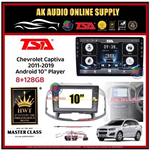 🎁Free AHD Camera 🎁8Ram + 128GB DSP 4G Carplay ◾ TSA Chevrolet Captiva 2011 - 2019 Android 10''  TS10 Car Player Monitor
