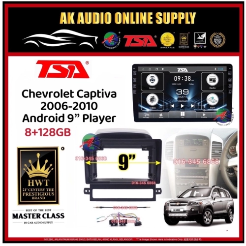 🎁Free AHD Camera🎁8Ram + 128GB DSP 4G Carplay ◾ TSA Chevrolet Captiva 2006 - 2010 Android 9'' inch  TS10 Car Player Monit