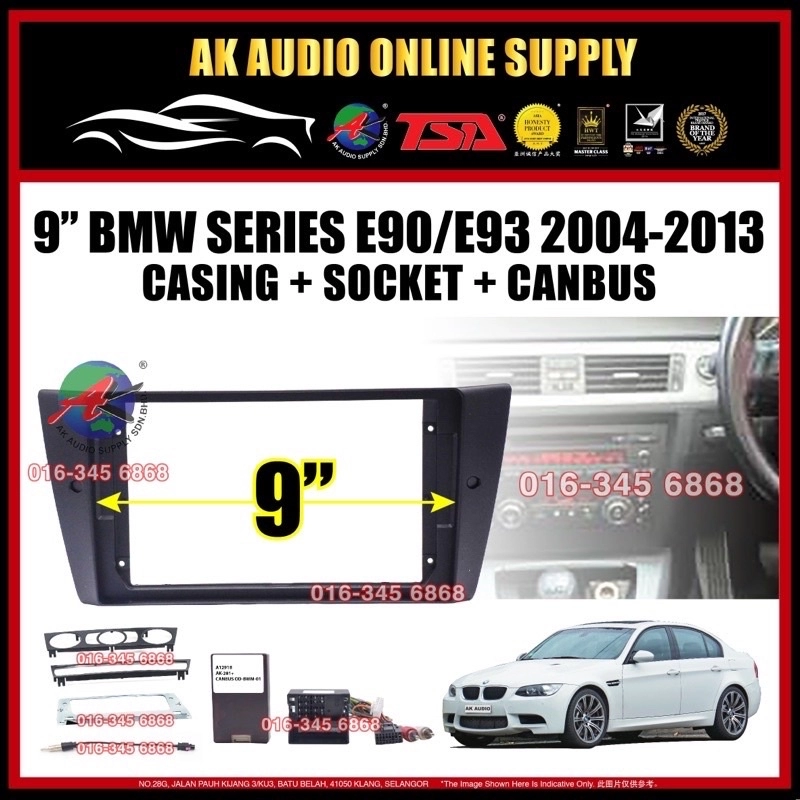 🎁Free AHD Camera🎁 8Ram + 128GB DSP 4G Carplay◾TSA BMW 3 Series E90 / E93 2004 - 2013 Android 9'' inch  TS10 Car Player