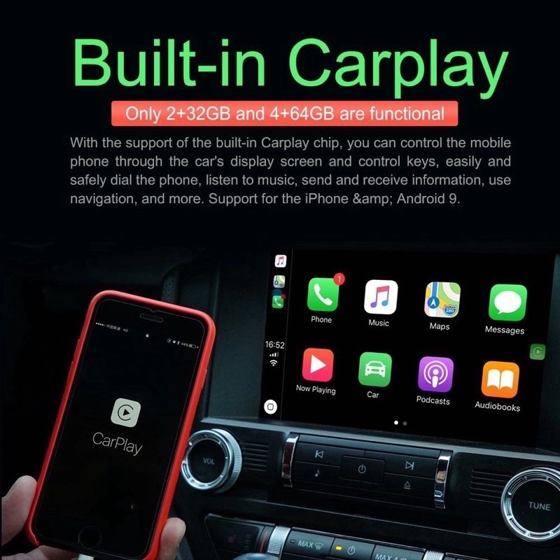 T5 DSP CarPlay◾TSA BMW 1 Series 2002 -2014 Manual Air-cond Android 9'' inch Car Player Monitor