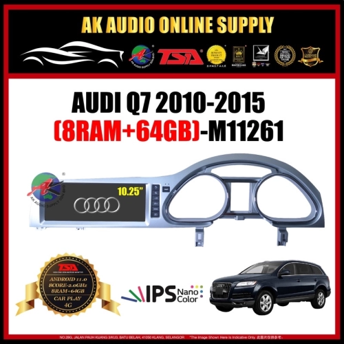 Audi Q7 2010 - 2015 [ 8RAM + 64GB ] 10.25'' inch IPS + 4G + Carplay + 8 Core Android Player - M11261