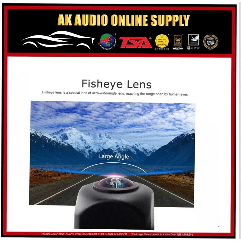 170掳 Angle AHD 720P - 25HZ Water Proof Fish Eye Camera  Car Front & Rear View HI-END Reverse Camera Parking