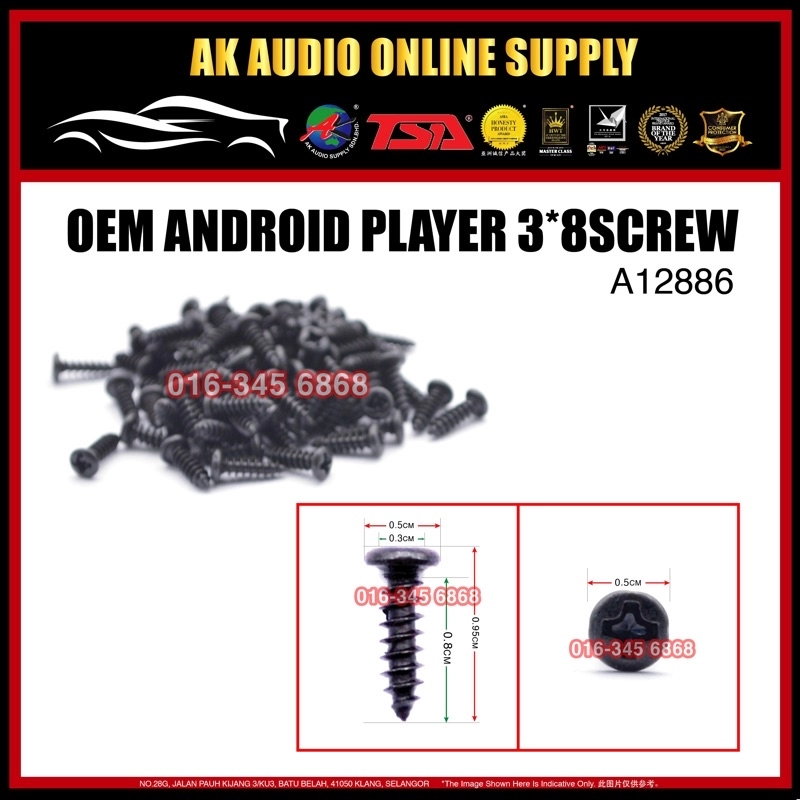 Screw For Android Player 3.0*8 Skru