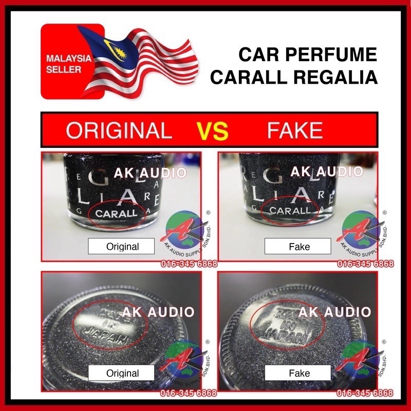 ORIGINAL  Japan CARALL Regalia Air Freshener Car Perfume 65ML