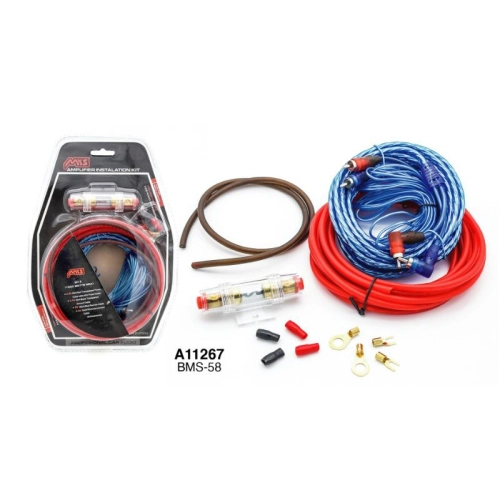 MD-A8 8GA (KIT BMS-8) Subwoofer Amplifier WIRE AMP Wiring Fuse Kit Speaker RCA Cable