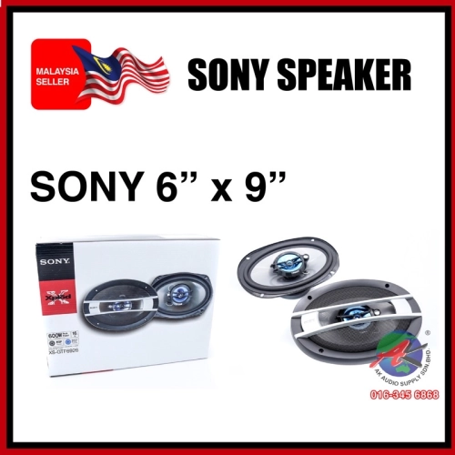 [ 1 Pair ] Sony 6” X 9” 3-Way Car Audio Speaker - A11082