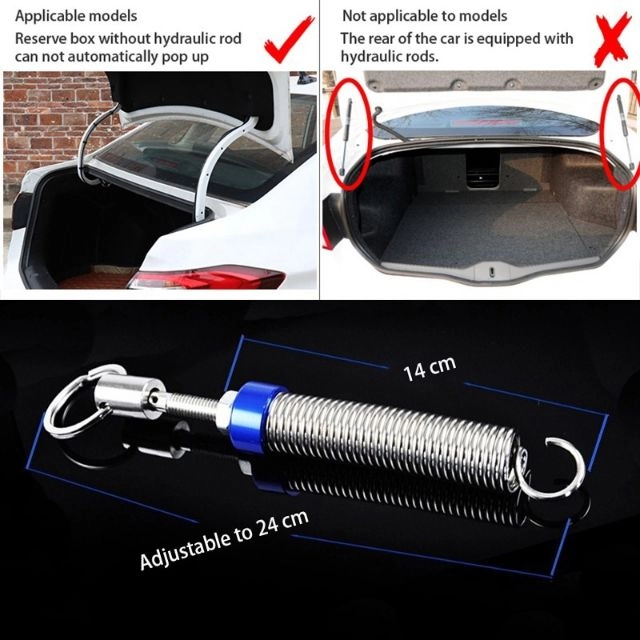 1 Set Car Adjustable Automatic Auto Car Trunk Boot Lid Lifting Rear Spring Remote Open Device Auxiliary Spring