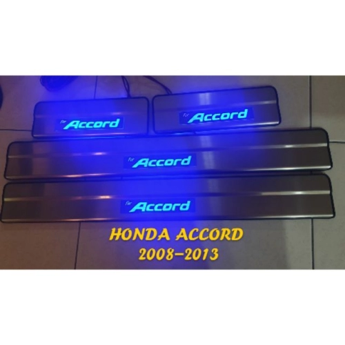 Honda ACCORD 2008 2009 2010 2011 2012 2013 BLUE LED CAR DOOR SIDE SILL STEP PLATE