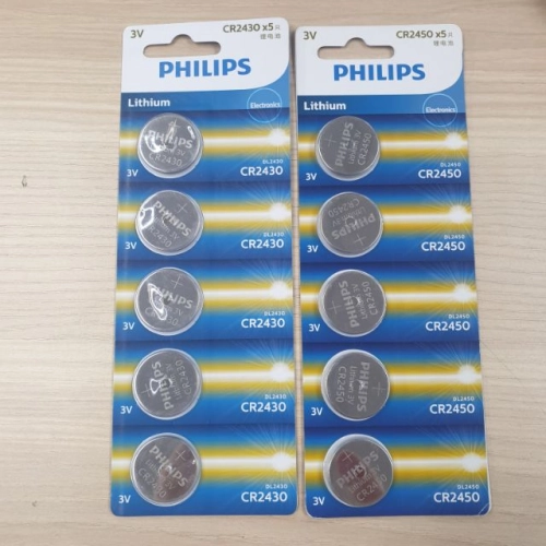 PHILIPS CR2450 CR2430 3V Lithium Coin Battery