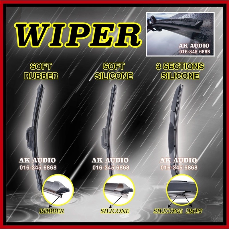 Car Windshield Wiper Blade for Honda CITY , HRV , ACCORD , JAZZ , CRV , STREAM , CIVIC , LIVINA , ODYSSEY