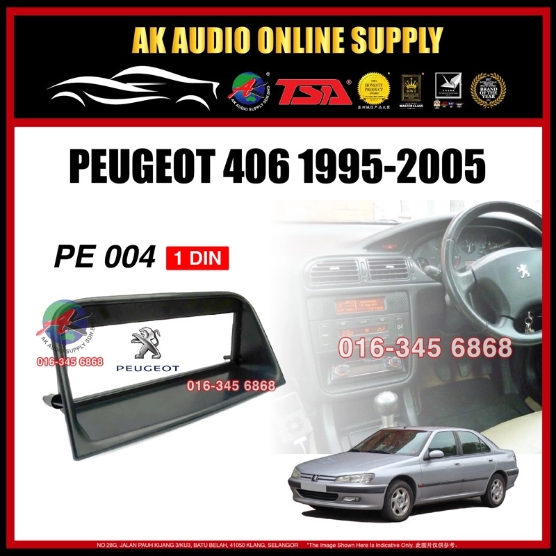 Peugeot 406 1995 - 2005 ( PE-004 ) 1Din Size Player Casing - A12151