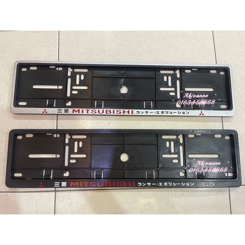  三菱 MITSUBISHI Car Number Plate Cover Frame Long & Square