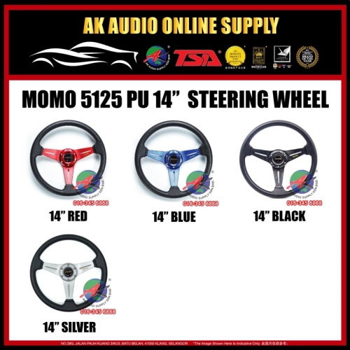 MOMO 14 INCH 5125 SPORT STEERING WHEEL - A12078