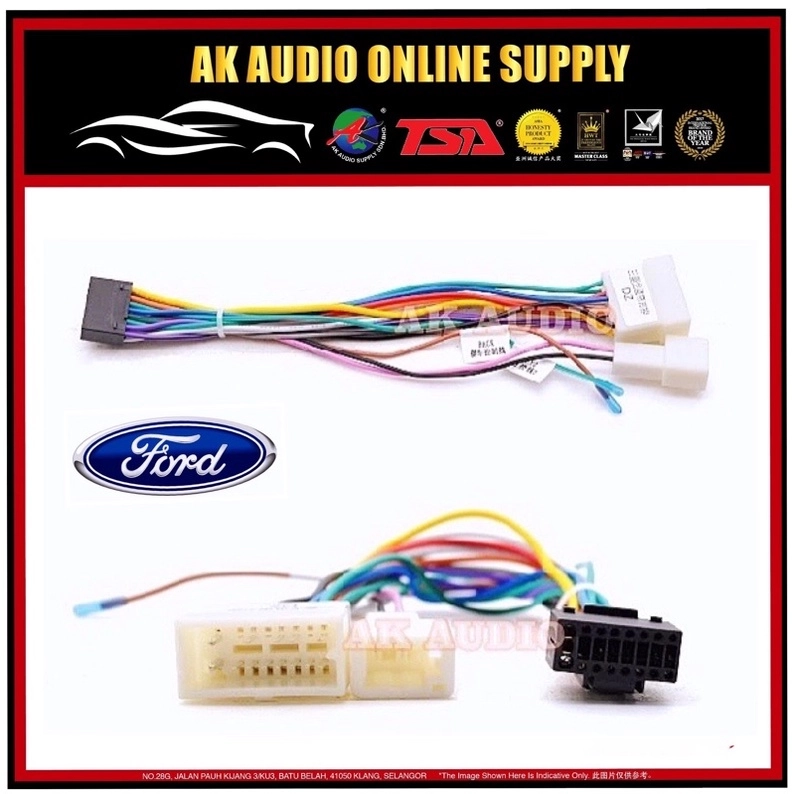 Ford OEM Plug and Play Power Cable Player Socket Car Android Player 9'' & 10'' - A13043