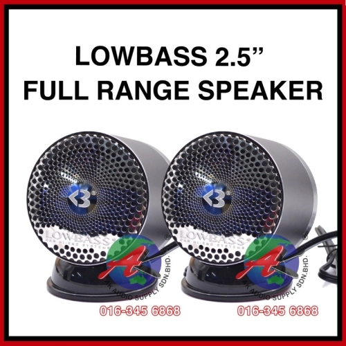 LowBass  2” Full Range Speaker Car Hi-End System ( 1pair )