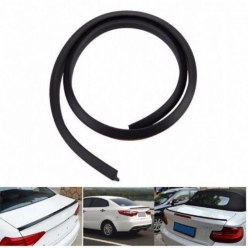 Samurai Rear Rubber Bonnet Spoiler Black (3.5cm / 4.5cm )