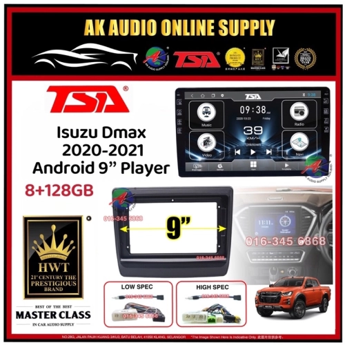 🎁Free AHD Camera🎁 8Ram + 128GB 4G Carplay ◾TSA Isuzu D-Max DMax 2020 - 2021 Android 9'' inch TS10 Car Player Monitor