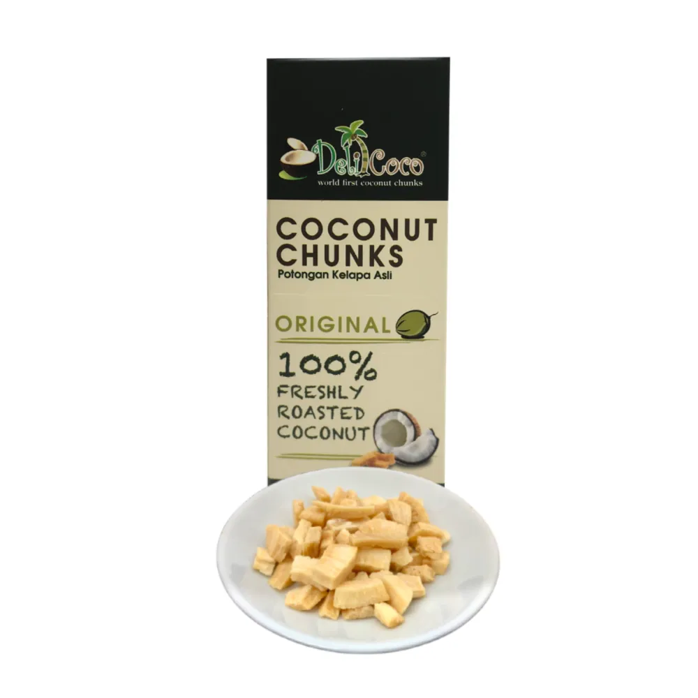 Delicoco Coconut Chunks Original D/Cut box (60 grams)