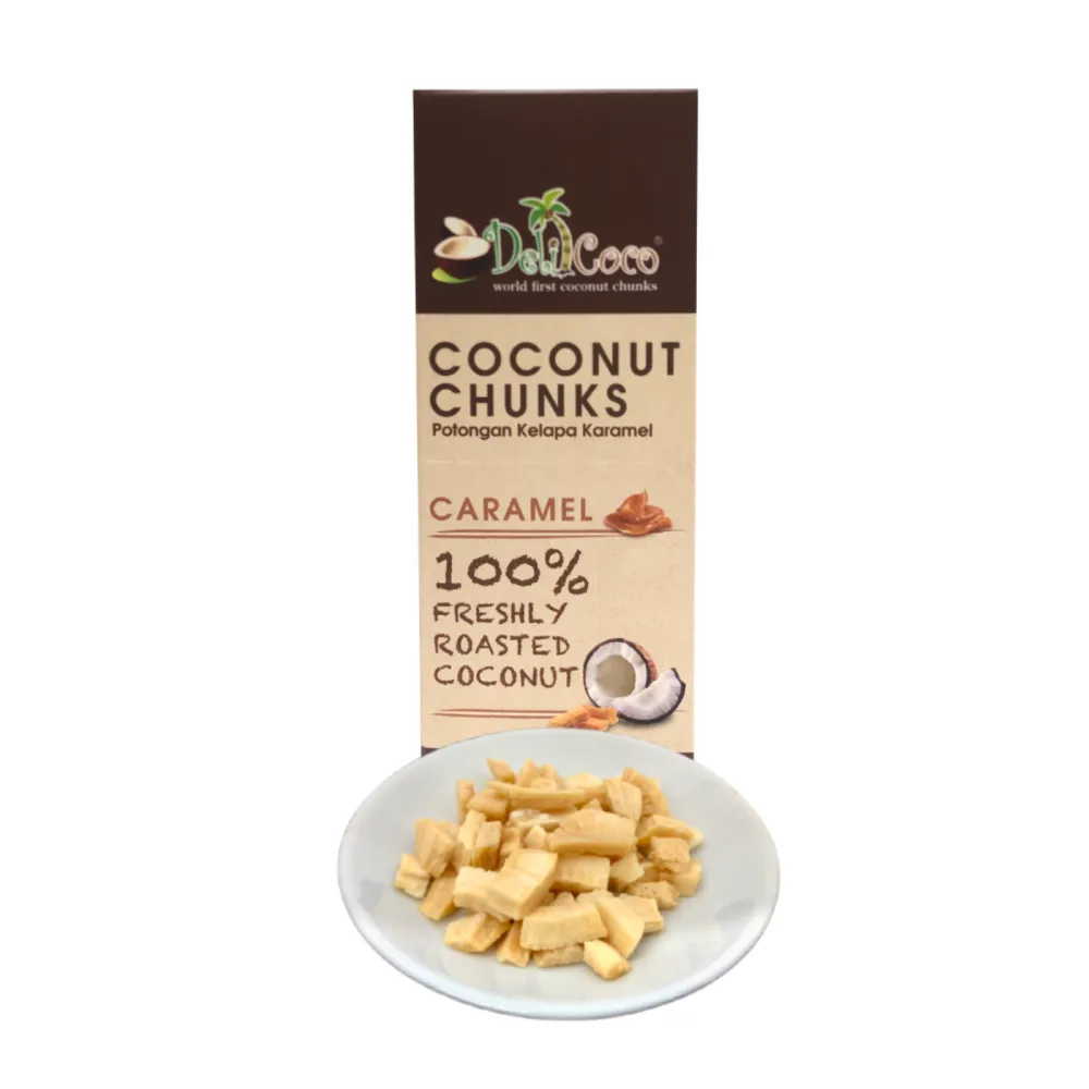 Delicoco Coconut Chunks Caramel Crunch D/Cut box (60 grams)