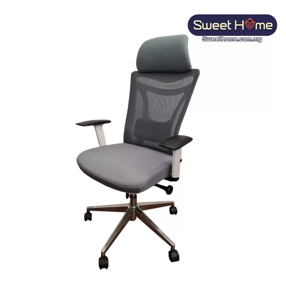 SH Grey High Back Ergonomic Mesh Office Chair | Office Chair Penang