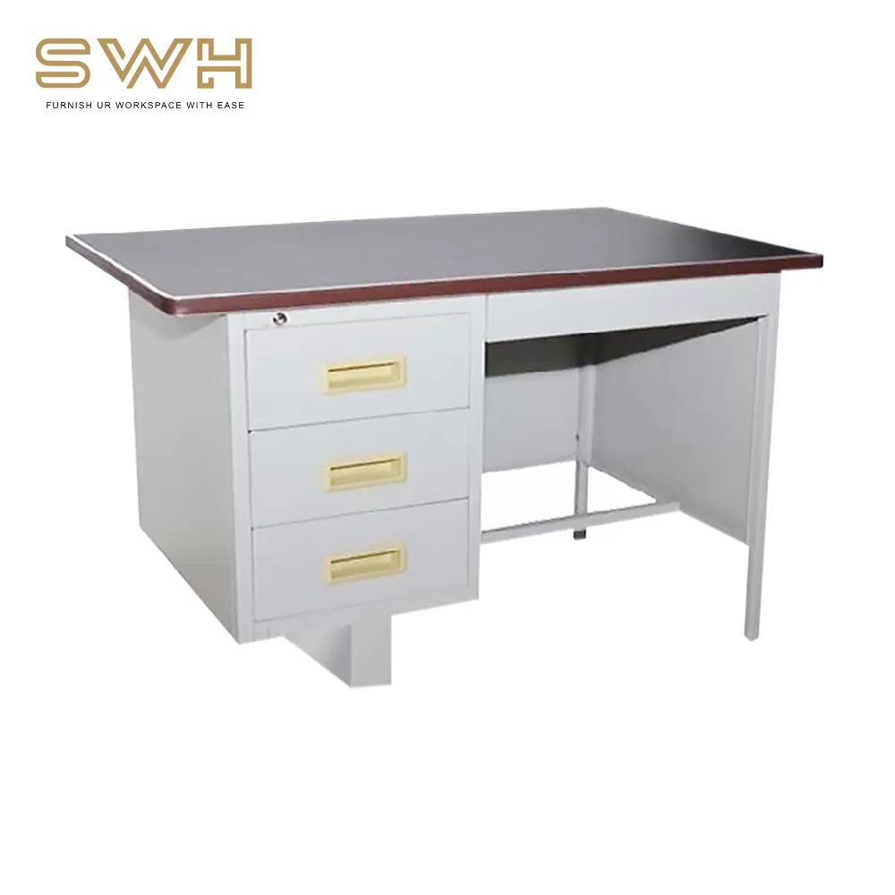 Heavy Duty Metal Steel Office Table | Office Table Penang | Meja Pejabat Sesuai untuk Kilang dan Suasana Ekstrim