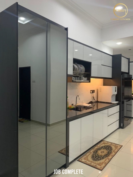 LORONG SERI EMAS INDAH ARCYLIC DOOR KITCHEN CABINET  Penang, Malaysia, Butterworth Supplier, Suppliers, Supply, Supplies | V SMART KITCHEN (M) SDN BHD