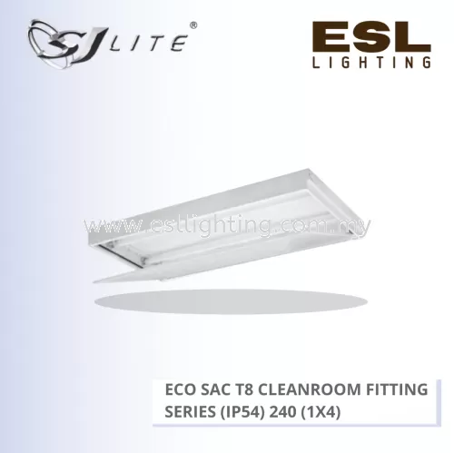 SJLITE ECO SAC T8 CLEANROOM FITTING 240 (1X4) SERIES ECO SAC 2C 240 CRF (1X4) (IP54)