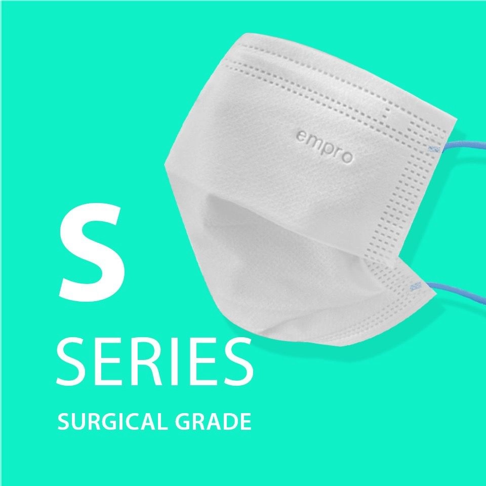 EMPRO AEROFIT S SERIES 3 PLY SURGICAL FACE MASK 50's-WHITE -*BUY 1 FREE 1* (EXP 05/2026)