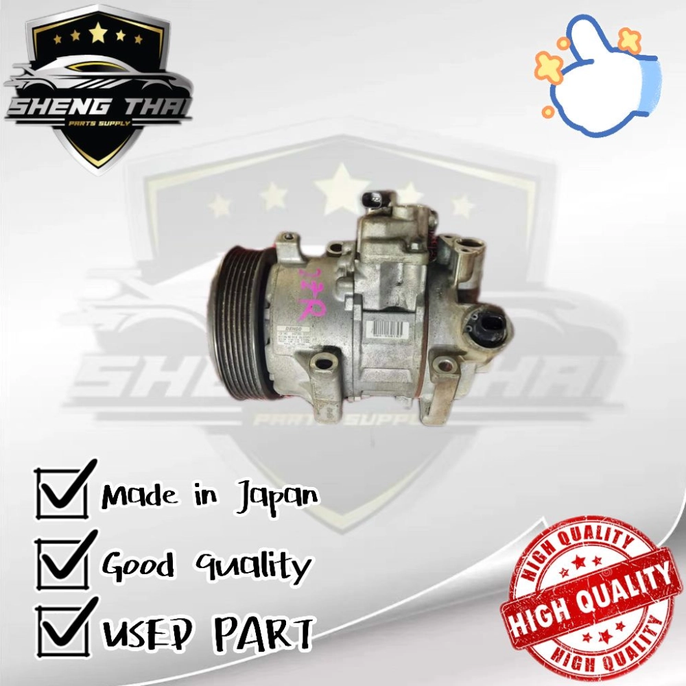 ST47 TOYOTA 2ZR AIRCOND COMPRESSOR FOR WISH(ZGE20)/ALTIS (ZRE172) 1.8CC(NO WARRANTY SABAH DAN SARAWAK)