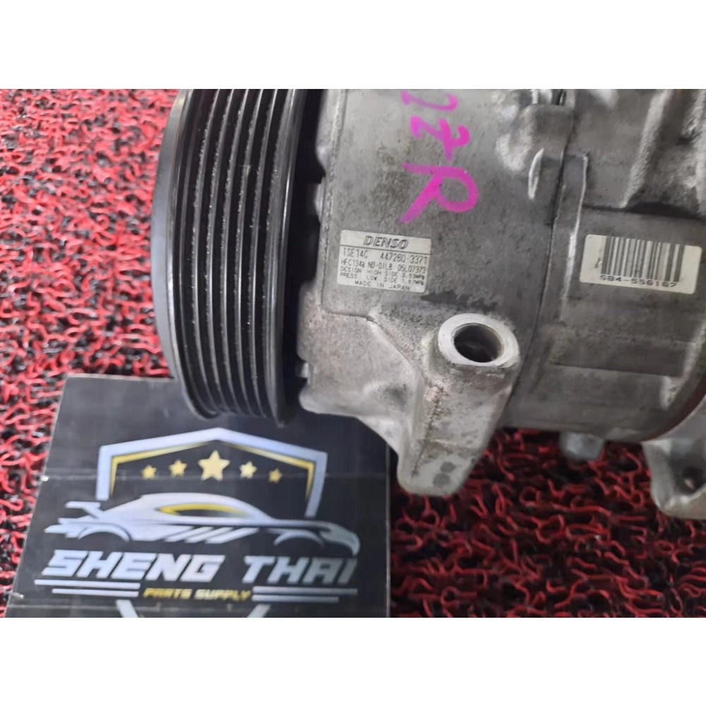 ST47 TOYOTA 2ZR AIRCOND COMPRESSOR FOR WISH(ZGE20)/ALTIS (ZRE172) 1.8CC(NO WARRANTY SABAH DAN SARAWAK)