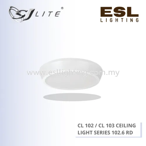 SJLITE ECO PLUTO LED CL 102/ CL 103 CEILING LIGHT SERIES ROUND 12W 175MM X 35MM CL 102.6 RD