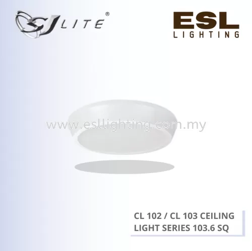 SJLITE ECO PLUTO LED CL 102/ CL 103 CEILING LIGHT SERIES SQUARE 12W 175MM X 175MM X 35MM CL 103.6 SQ