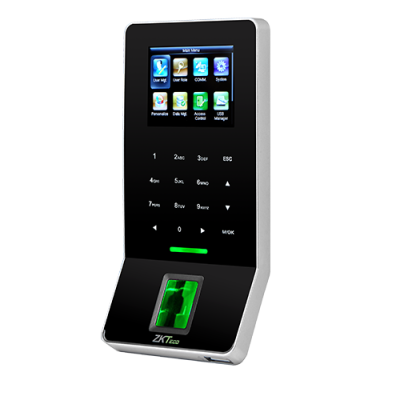 F22.ZKTECO Ultra Thin Fingerprint Time Attendance and Access Control Terminal