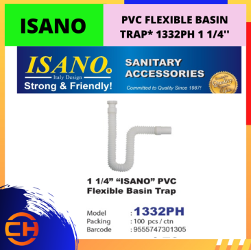 ISANO PVC FLEXIBLE BASIN TRAP* 1 1/4''[1332PH] 