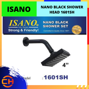 ISANO NANO BLACK SHOWER HEAD 4'' [1601SH]