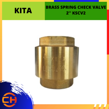 KITA BRASS SPRING CHECK VALVE 2'' [KSCV2]