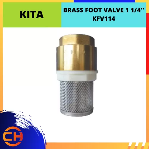 KITA BRASS FOOT VALVE 1 1/4'' [KFV114]