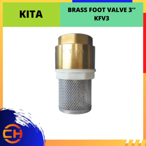 KITA BRASS FOOT VALVE 3'' [KFV3]